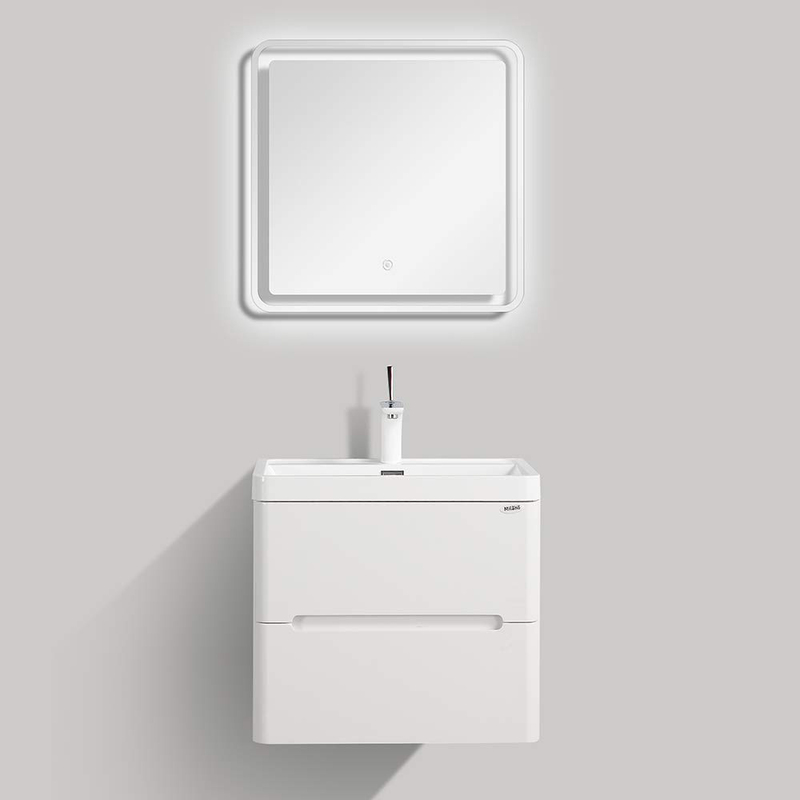 Danube Home Milano 3-Piece Signature River MDF Vanity with Mirror Set, 600 x 420 x 550mm, White
