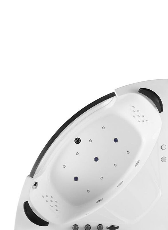 

Danube Home Milano Hana Massage Bathtub, White