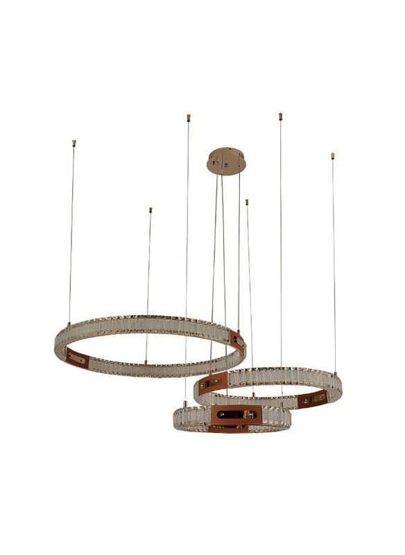

Danube Home Concetta Chandelier, Crystal + Metal, D80 x H 100, LED, Gold
