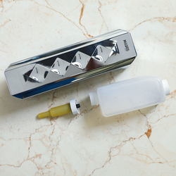 Danube Home Milano Soap Dispenser Chrome, HSD-F7016, Silver