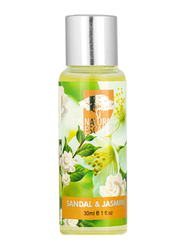Danube Home Natural Escapes Sandal & Jasmine Fragrance Oil, 30ml, Green