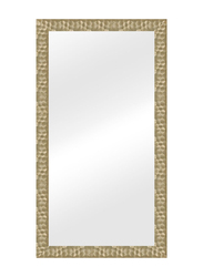 Danube Home Petite Plain Rectangular Modern Decorative Mirror, Gold