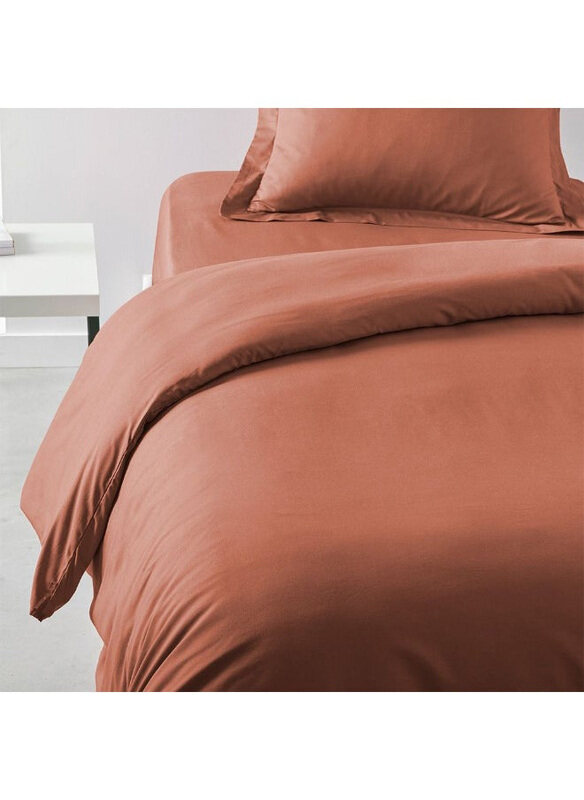 

Danube Home Pristine Fit 144TC Soft Duvet Cover, Queen, Brown