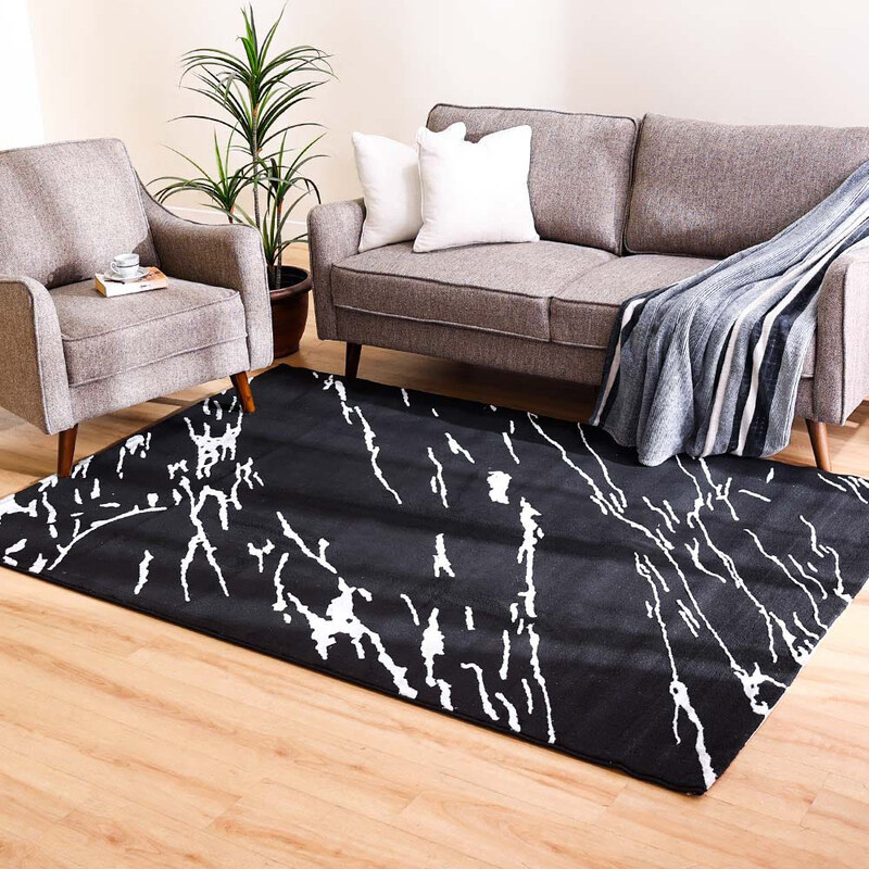 

Danube Home Kaya Modern Rug, Black