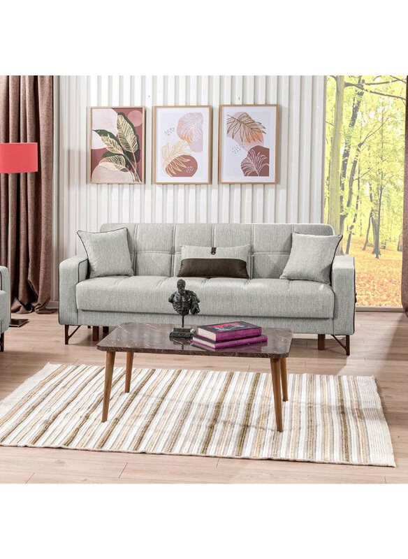

Danube Home Havin 3 Seater Upholstered Fabric Sofa, Light Grey