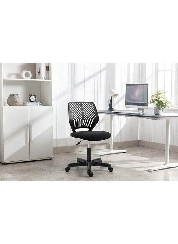 

Danube Home Melodica Office Chair Mid Back Ergonomic Modern Home Desk Computer Chair, Black