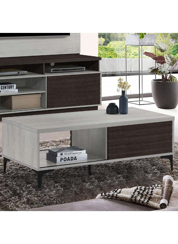 

Danube Home Nicosia Coffee Table with Storage, Oak/Black