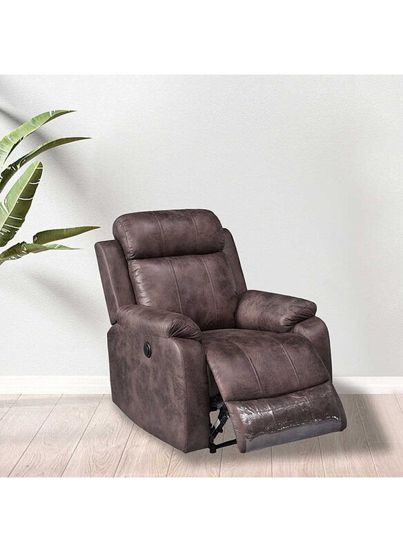 

Danube Home Cedar 1 Seater Power Motion Recliner Relaxing Chair, Dark Brown
