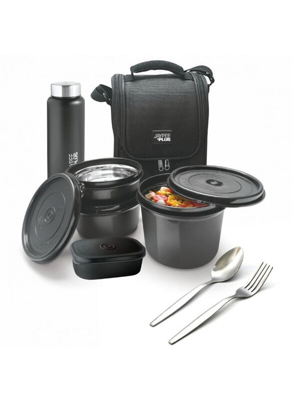 

Jaypee 8-Piece Mealplus Combo Lunch Bag Set, Black