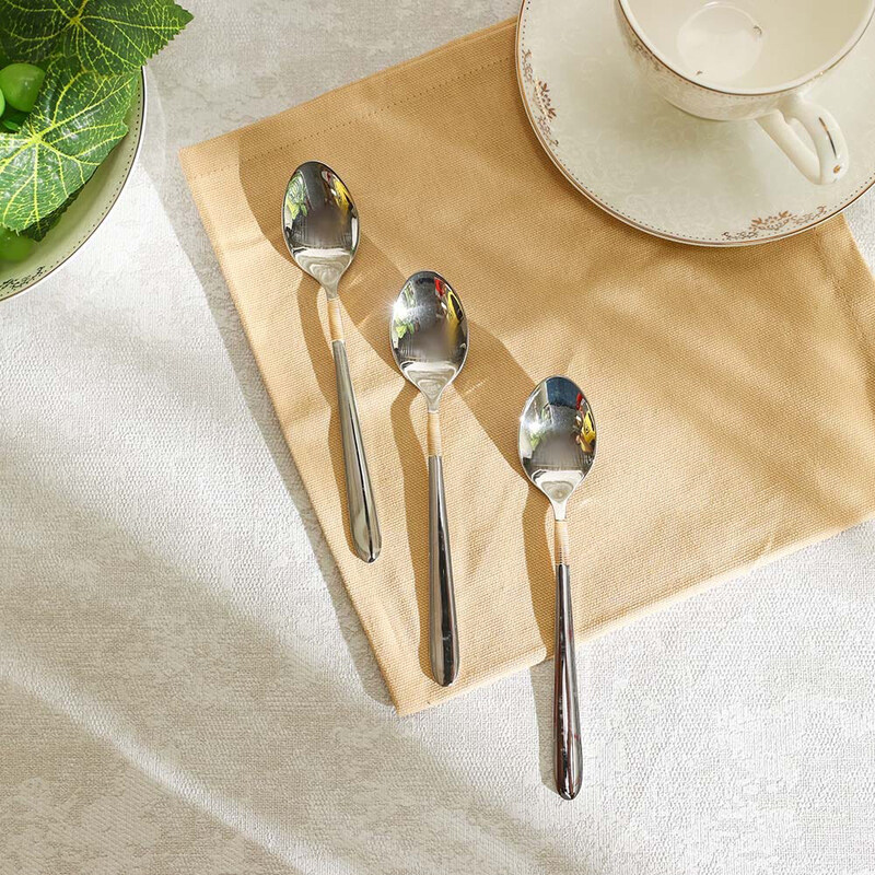 

Danube Home 3-Piece Jessica Stainless Steel Dinner Spoon Set, Gold