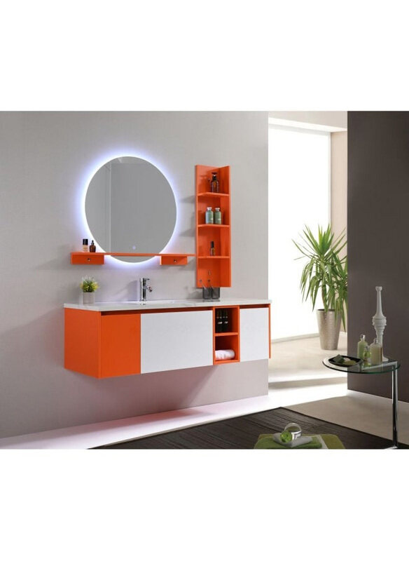 

Danube Home Milano Aileen Vanity, Hs16433, Orange/White
