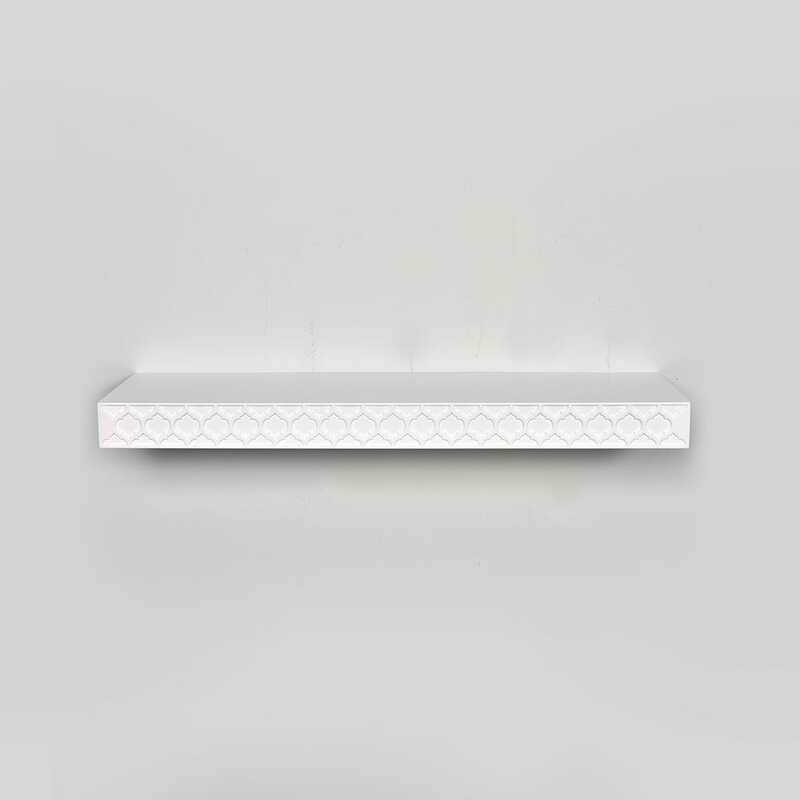 Danube Home Elizabeth Floating Shelf, White