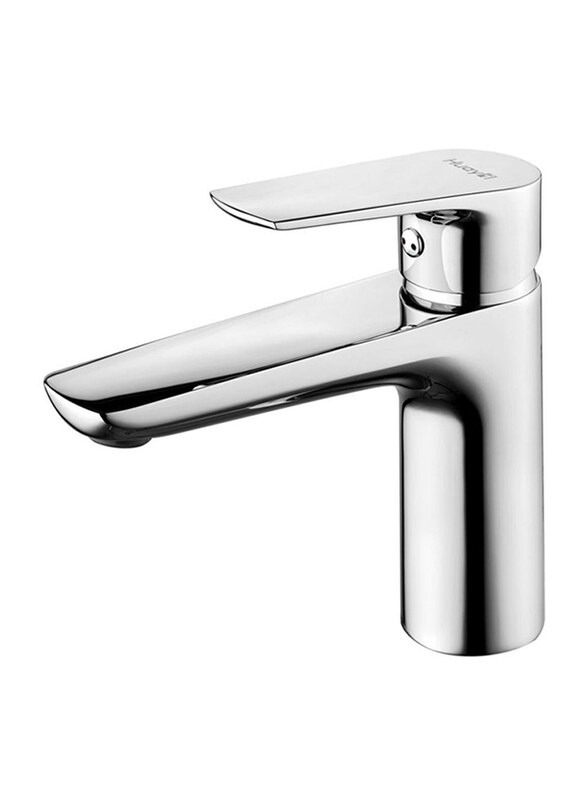 

Danube Home Milano Aliz Basin Mixer With Pop Up Waste, Silver