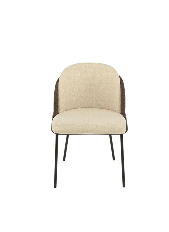 

Danube Home Scacco Fabric Strong & Sturdy Dining Chair Set, 2-Pieces, Beige/Brown