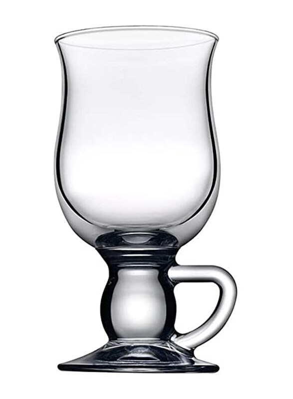 

Danube Home 2-Piece Pasabache PB-44159 270ml Candle Lamp Shape Irish Glass Coffee Mug, Transparent