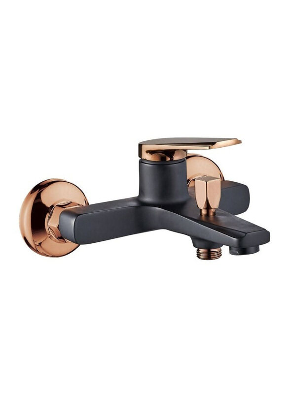 

Danube Home Dulce Bath Shower Mixer Rose Gold + Matt Black With Shower Set, Multicolour