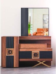 Danube Home Dolores Dresser with Mirror, Brown