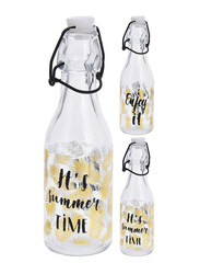 Danube Home 250ml Bottle Glass with Lid, DS6000910, Clear