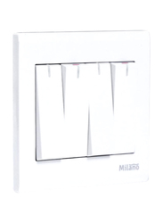 Danube Home Milano 10A 4 Gang 1 Way Switch, White