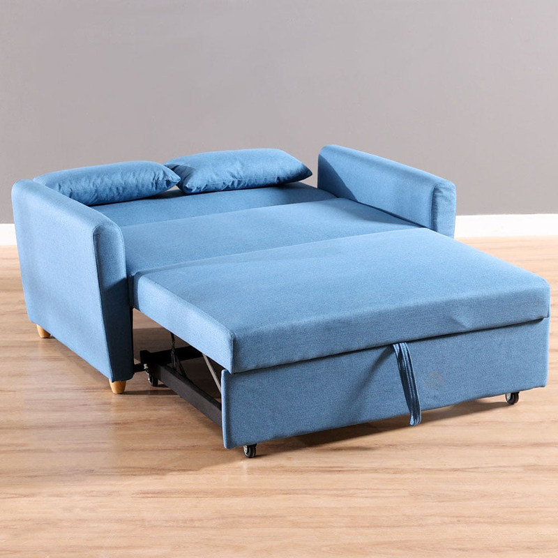 Danube Home Alpha 2 Seater Sofa Bed, Blue