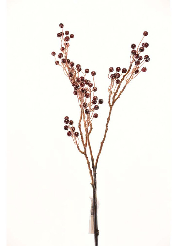 

Danube Home Rejoice Red Berry Branch Artificial Flowers, Red