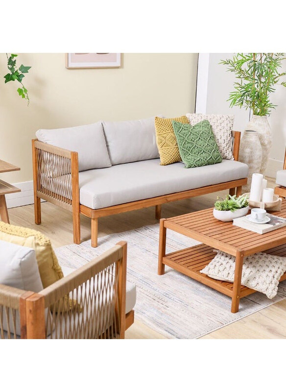

Danube Home Watson 5-Seater Outdoor Sofa Set, Brown/Grey