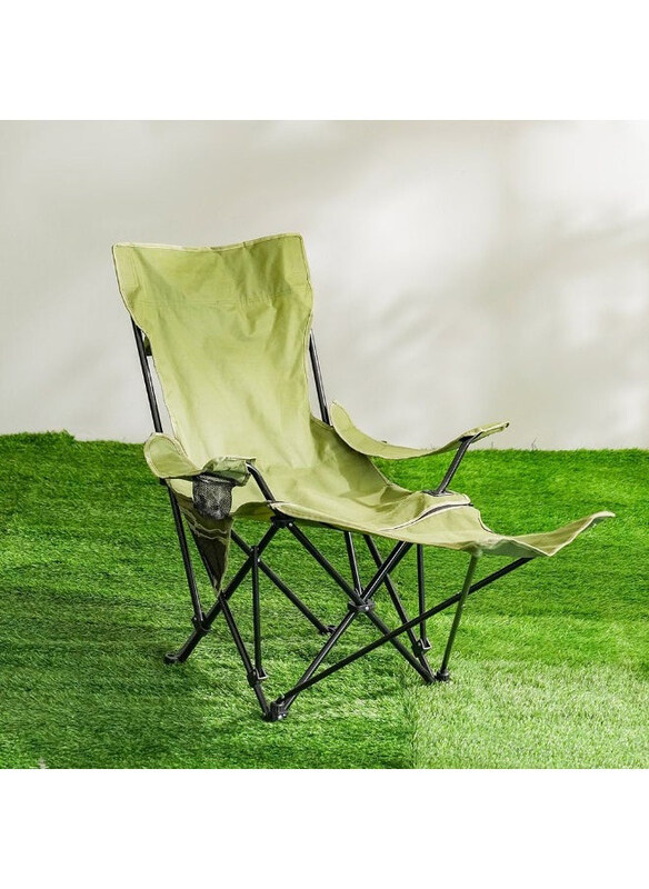 

Danube Home Camping Chair with Footrest, Green