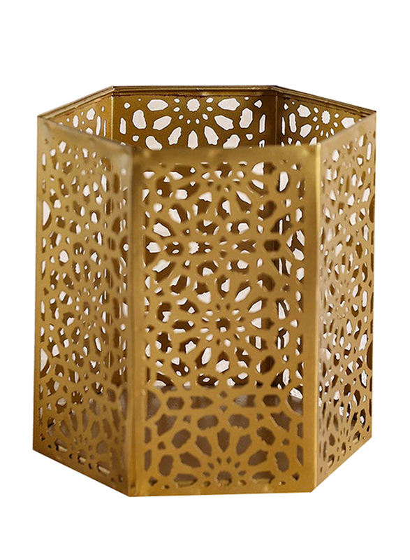 Danube Home Aliena Votive Decorative Candle Holder, Gold