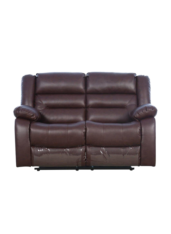 Danube Home Allende 2 Seater Fabric Motion Recliner, Brown