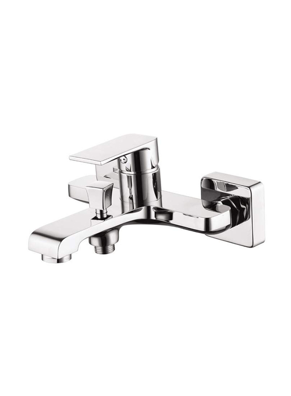 Danube Home Milano Power Bath Mixer with Shower Set, 177 x 103mm, Chrome