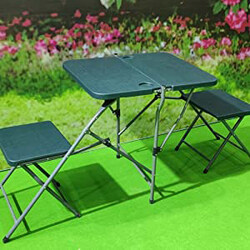 Danube Home Rectangle Picnic Set, Dark Green