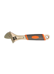Danube Home 8-Inch Milano Adjustable Wrench with Trip Handle, Silver/Orange