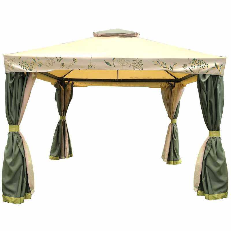 

Danube Home Alana Gazebo, Beige/Green