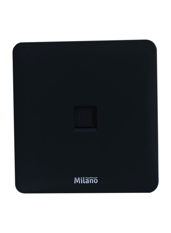 Milano Computer Socket Cat-6, Black