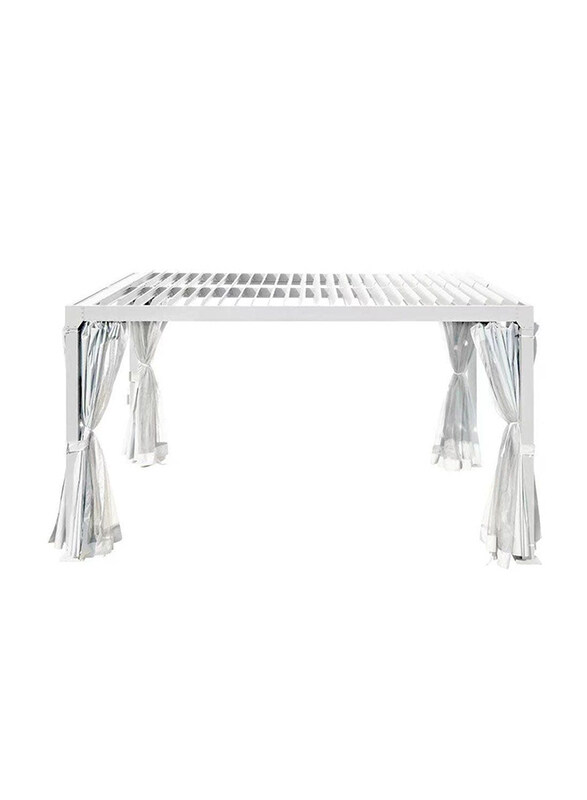 

Danube Home DarkoPegolaAluminum Frame with Aluminium Roof, White