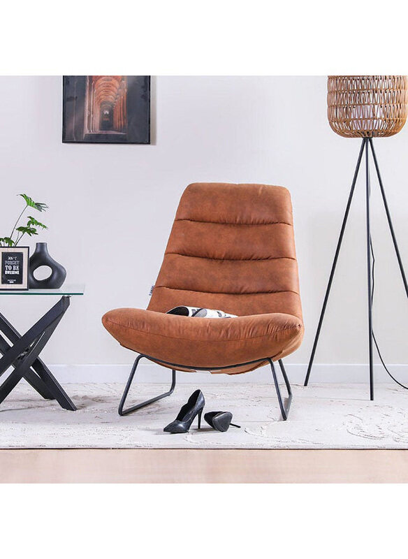 

Danube Home Milford 1 Seater Modern Design Lounging Chair, Brown