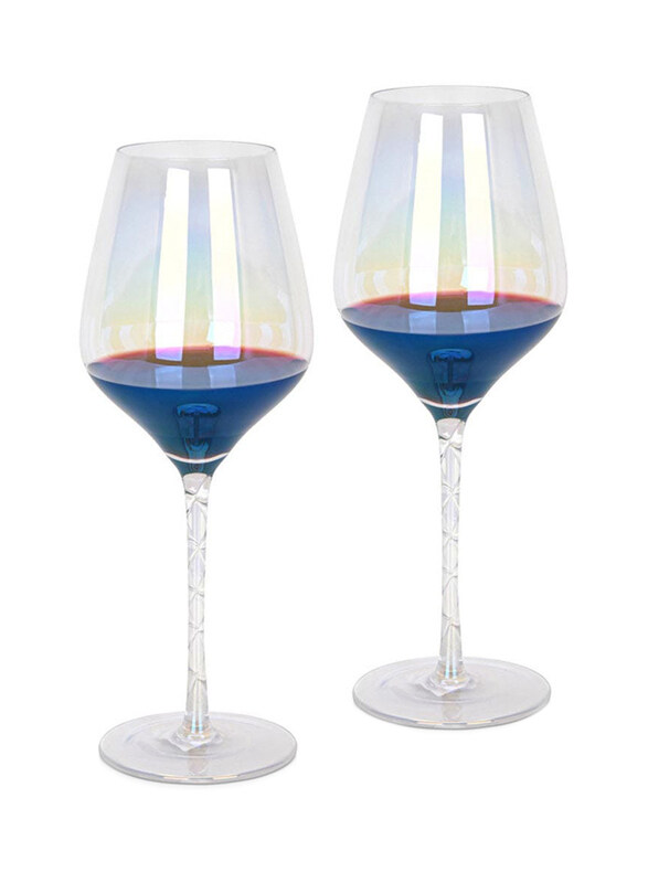 

Danube Home 500ml 2-Piece Red Wine Glasses Set, Multicolour