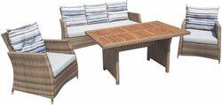 Danube Home Cove 5-Seater Outdoor Sofa Set, Brown