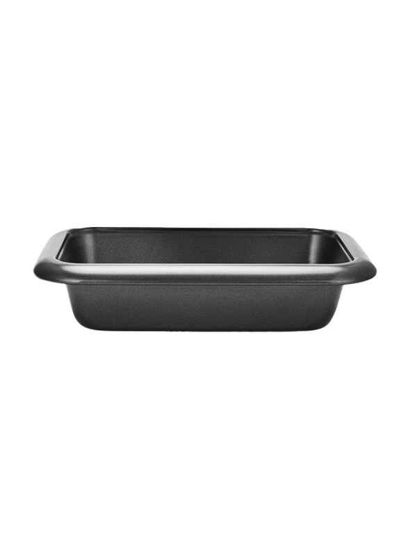 

Danube Home 28cm Non-Stick Rectangle Baking Loaf Pan, 6x17.5x28cm, Dark Grey