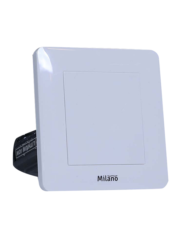 Milano Single Blank Switches, White