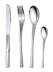 Danube Home 32-Piece Tennessee Stainless Steel 201 Cutlery Set, Silver