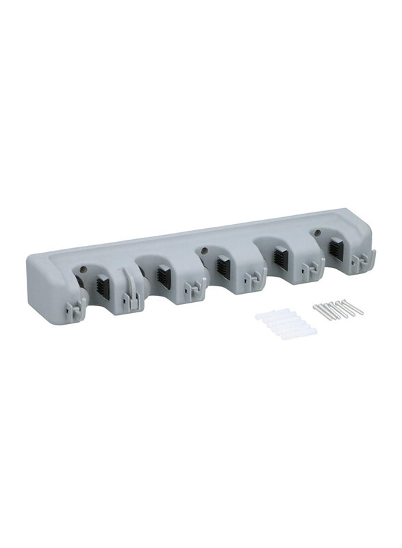 

Danube Home Cleaning Tool Holders, 5 Piece, Grey