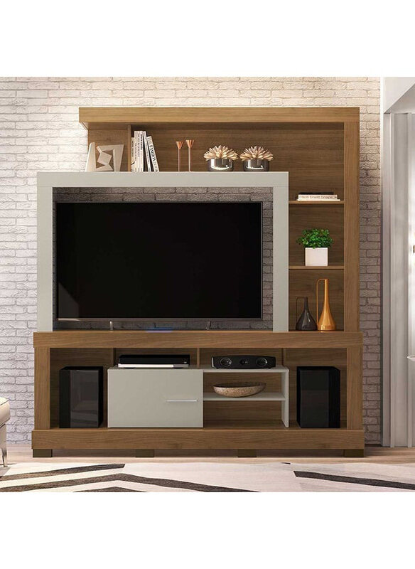 

Danube Home Ipanema Modern Design TV Cabinet, Almond /Off White