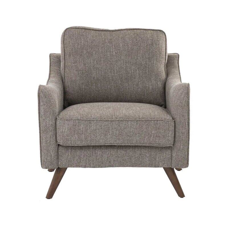 

Danube Home Hunter Fabric Sofa, Single Seater, Brown