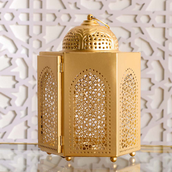 Danube Home Sahara Middle Eastern Islamic Lantern, Multicolour