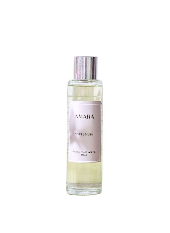 

Amara White Musk Long Lasting Scented Oil, 250ml, White