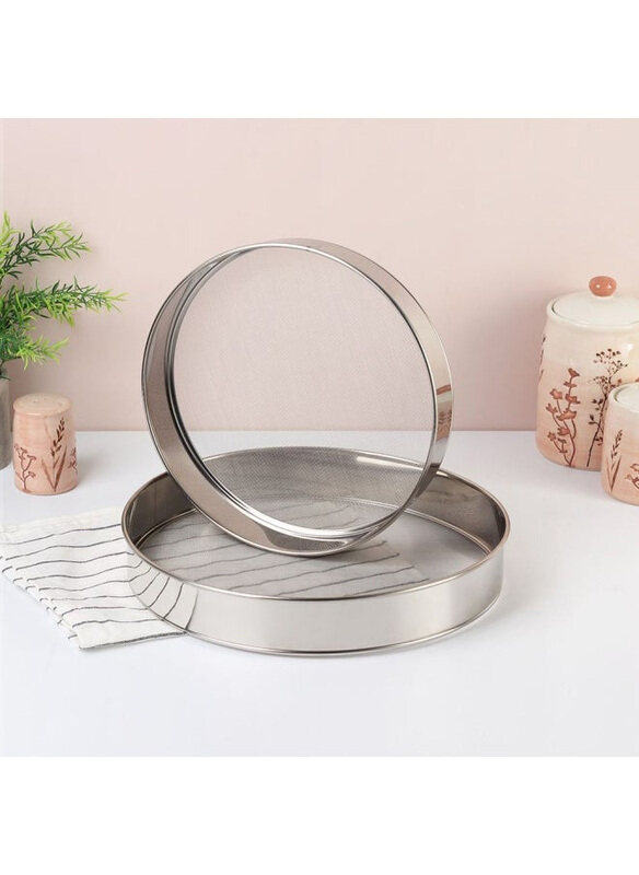 

Danube Home Jake 2-Piece Stainless Steel Flour Sifter, Silver