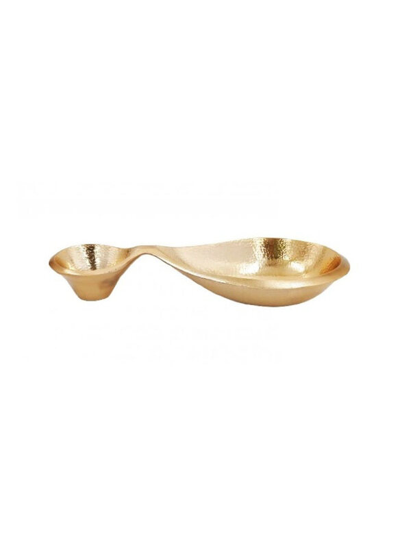 

Avalon 2 In 1 Versatile and Elegant Dual Compartment Serving Bowl, Gold