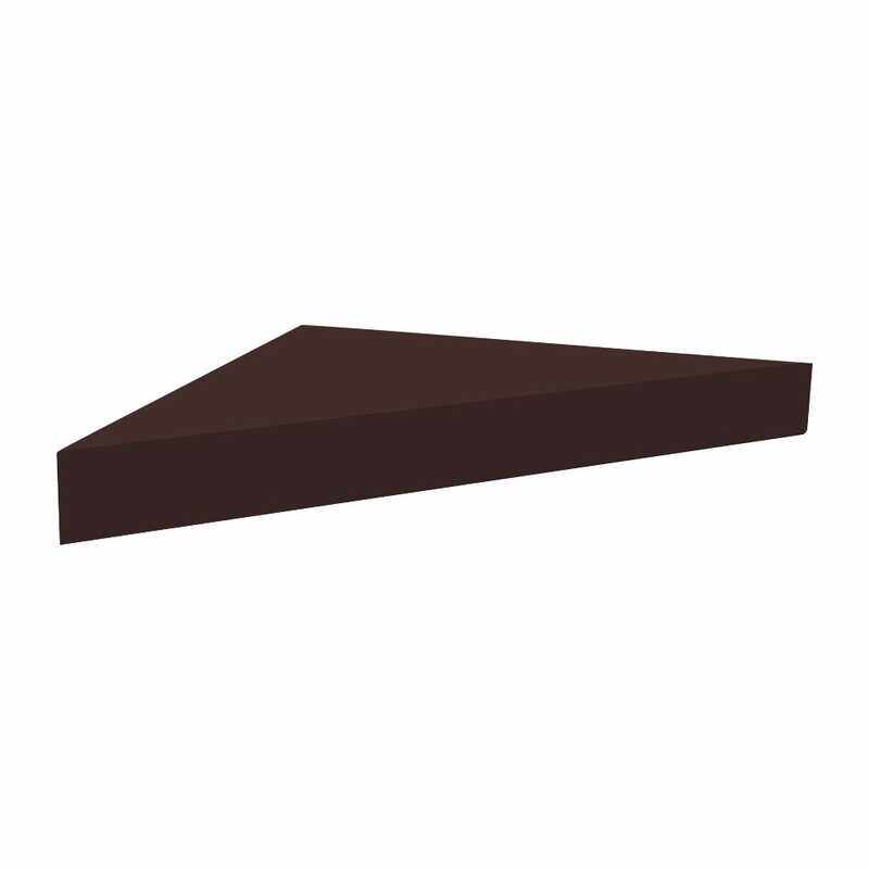 

Danube Home Triangle Corner Shelf, Gloss Walnut Brown