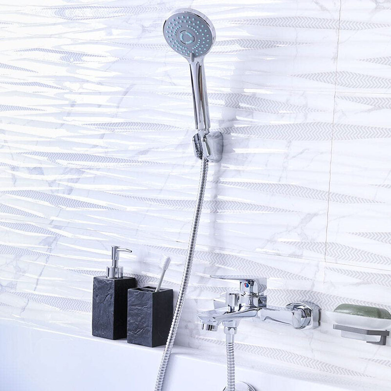 

Danube Home Milano Bath Mixer with Shower Set, Coral